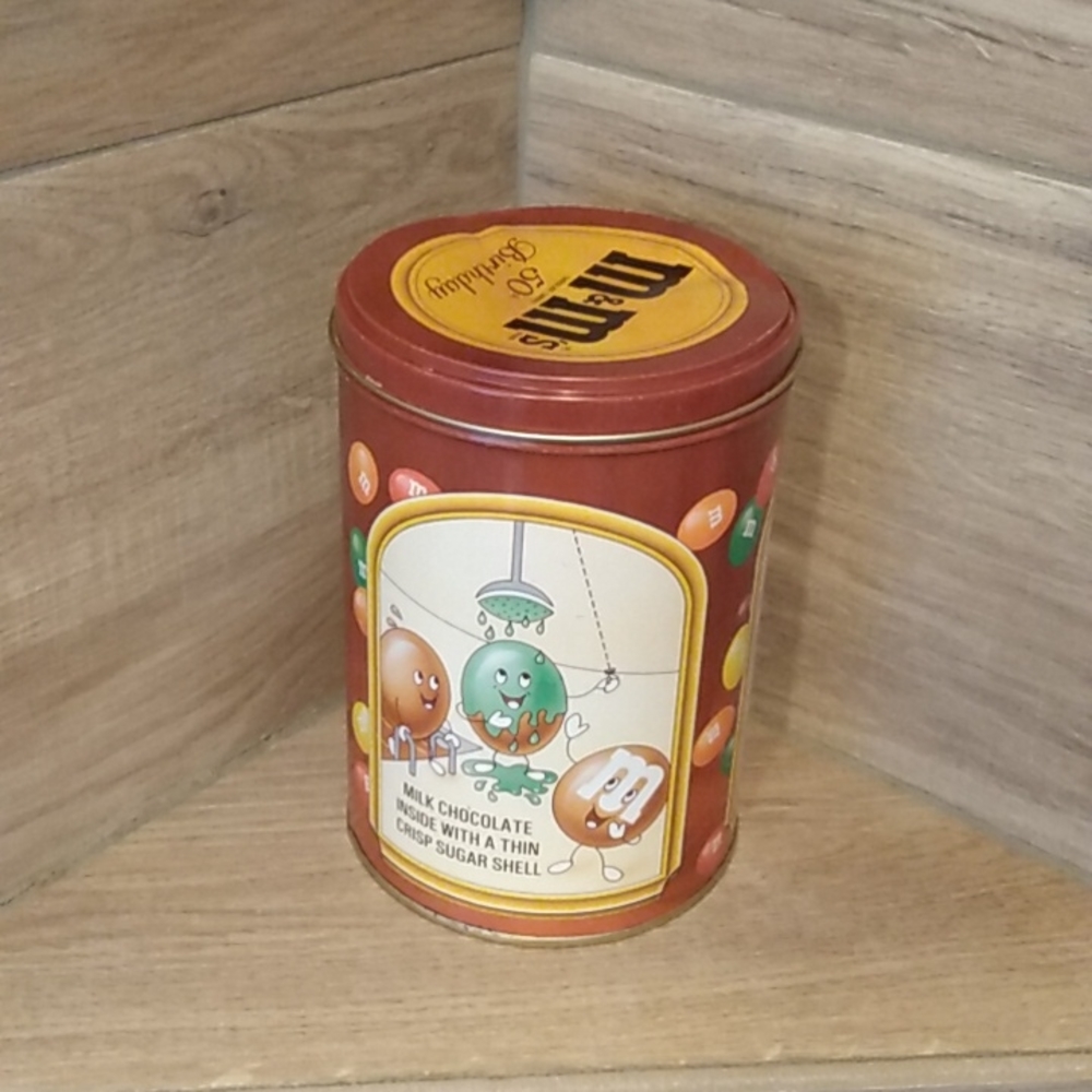 m&m's 50th Birthday Candy Tin -Limited Edition